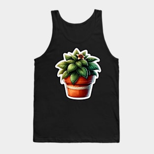 Watercolor plant sticker Tank Top